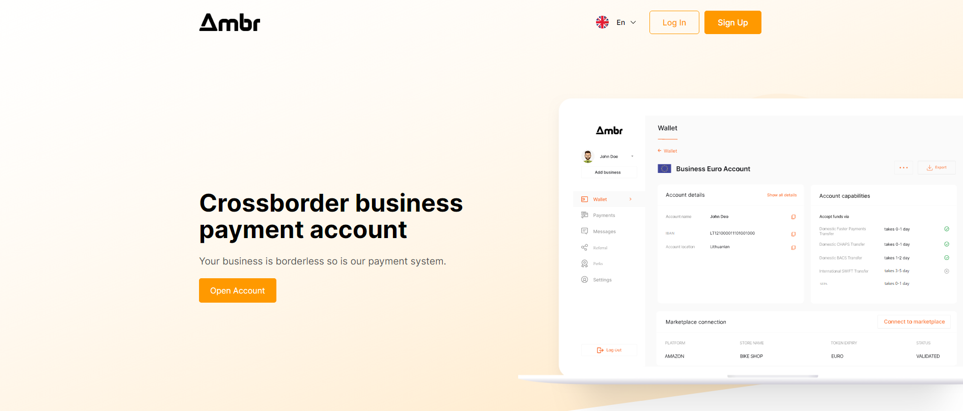 AMBR bank service website