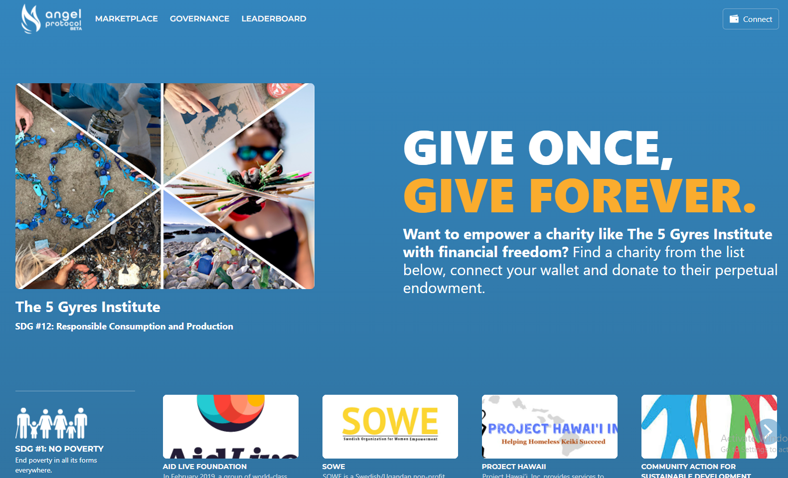 Angel donate protocol website