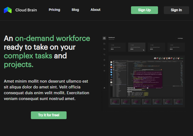 Cloud brain website